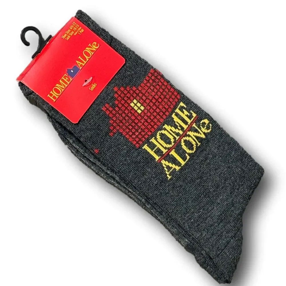 3/$20 Home Alone Christmas Holiday Funny Novelty Crew Socks - NWT